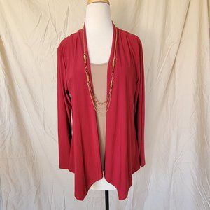 Burgundy and Tan Top